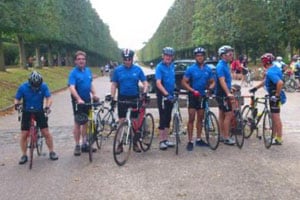 The Cawleys team at the Champs Elysees